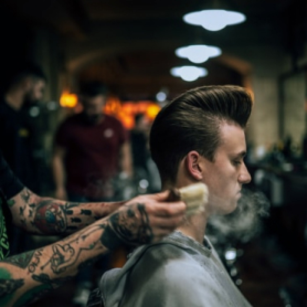 Notre barbier en action